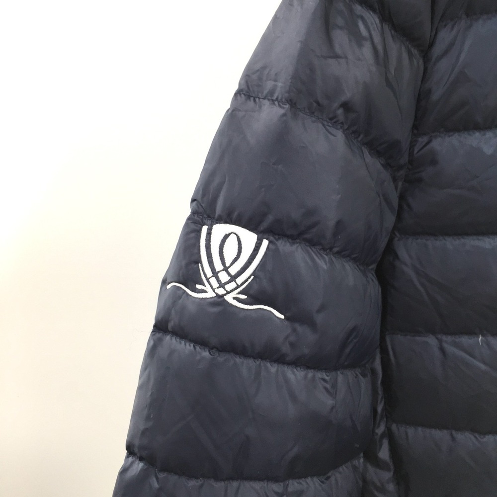 TUMI pax packable Navy Encore Boston Harbor Puffer jacket Sleep pillow Hood S - Picture 3 of 14